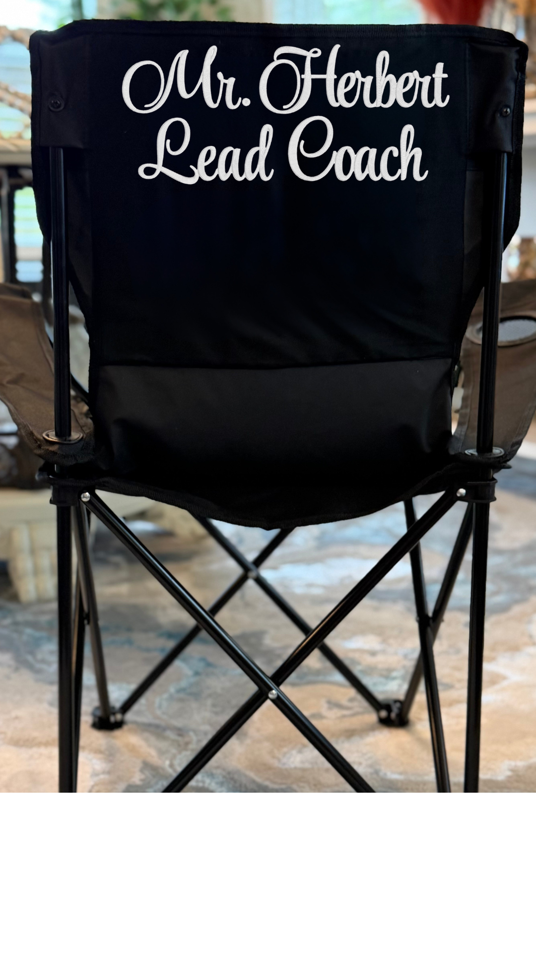The Signature Chair | Personalized Embroidered Folding Chair