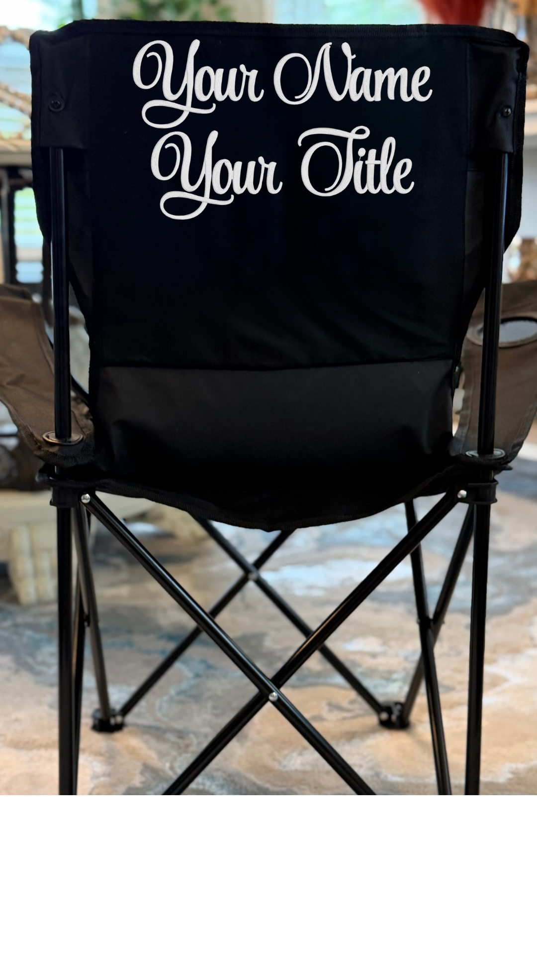The Signature Chair | Personalized Embroidered Folding Chair
