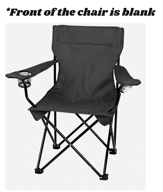 Phi Beta Sigma (Shield) Personalized Embroidered Folding Chair – Black
