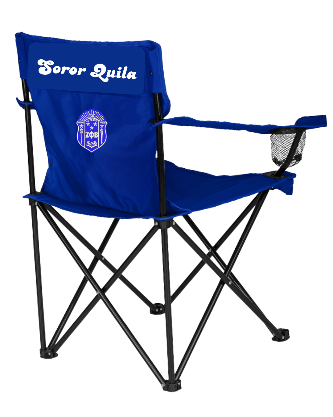 Embroidered Outdoor Folding Chair - Zeta Phi Beta