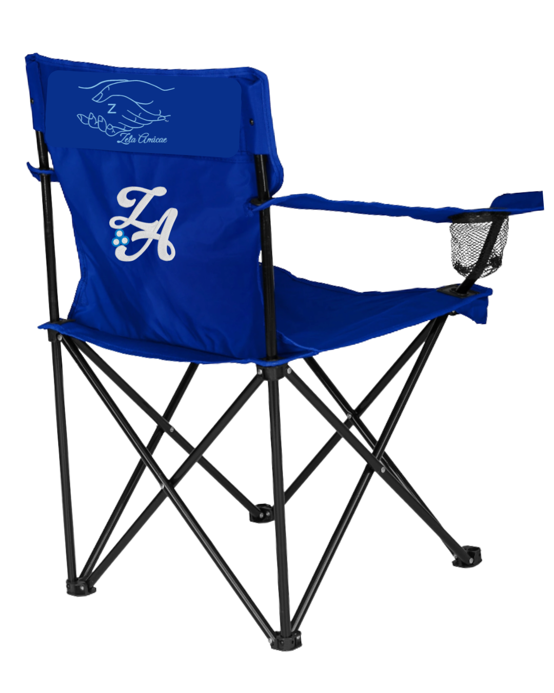 Embroidered Outdoor Folding Chair - Zeta Amicae