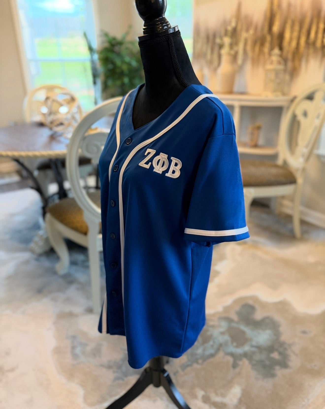Zeta Phi Beta | ZOB | Embroidered Logo on Customer Supplied Clothing.