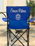 Embroidered Outdoor Folding Chair - Zeta Phi Beta (Blue)