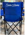 Zeta Phi Beta (Shield) Personalized Embroidered Folding Chair – Royal Blue
