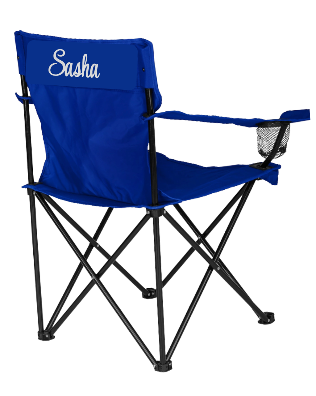 *Name Only* Embroidered Outdoor Folding Chair (Blue)