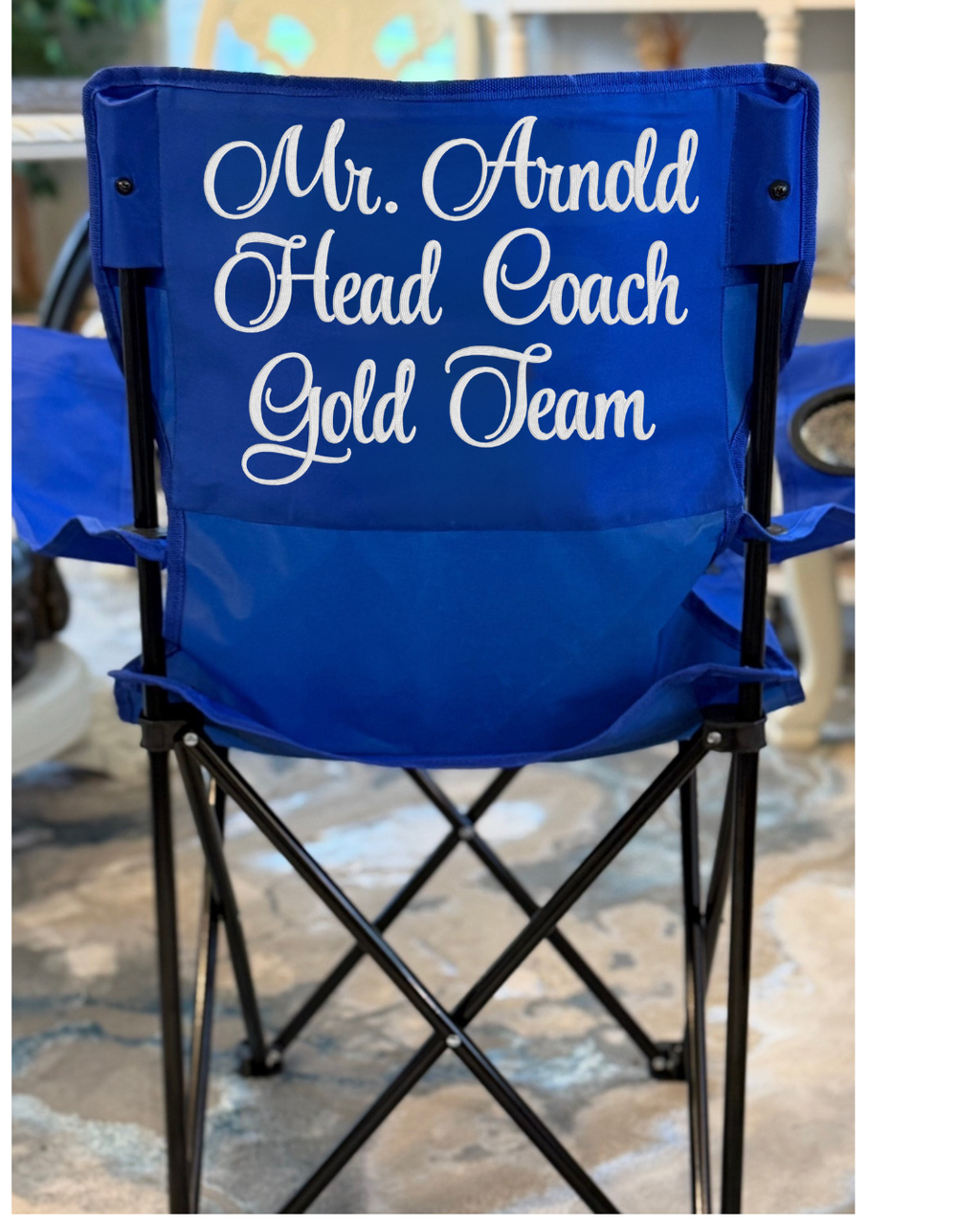The Signature Chair | Personalized Embroidered Folding Chair