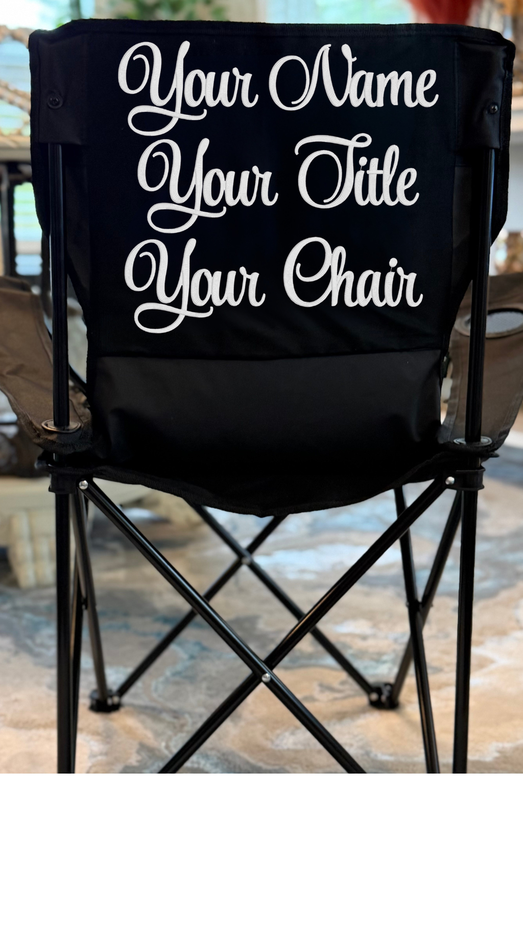 The Signature Chair | Personalized Embroidered Folding Chair