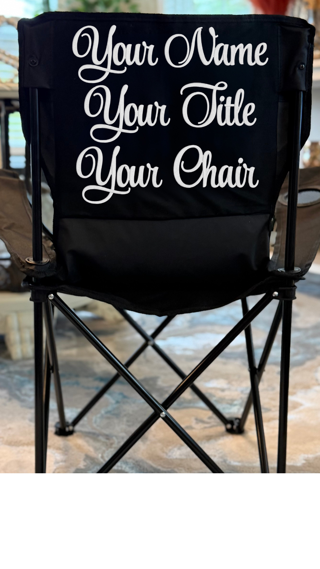 The Signature Chair | Personalized Embroidered Folding Chair